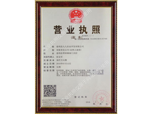 營業執照